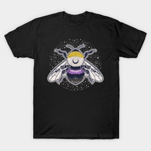 Nonbinary Bee Proud LGBT Pride Flag T-Shirt